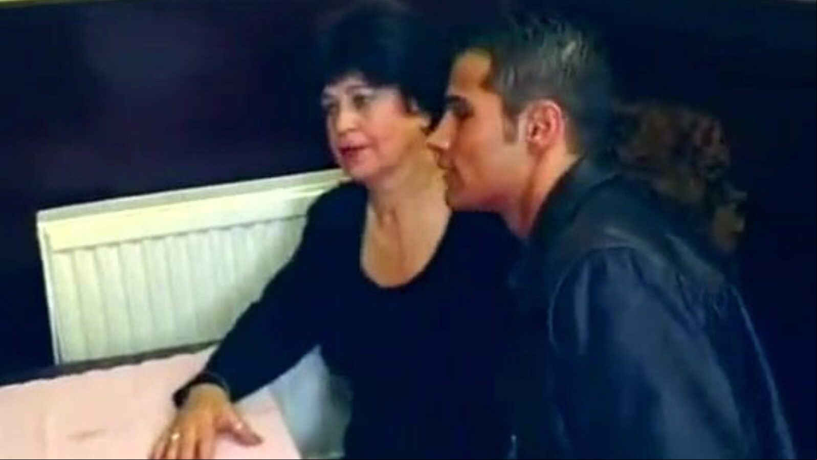 Hawt grandma gets fucked in restaurant
